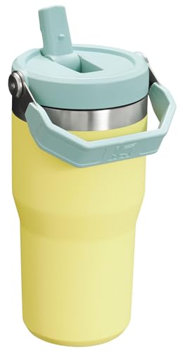Stanley IceFlow Stainless Steel Tumbler - Vacuum Insulated Water Bottle for Home, Office or Car Reusable Cup with Straw Leak Resistant Flip Cold for 12 Hours or Iced for 2 Days, Pomelo, 20OZ