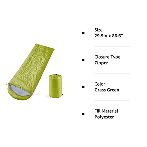 oaskys Camping Sleeping Bag - 3 Season Warm & Cool Weather - Summer Spring Fall Lightweight Waterproof for Adults Kids - Camping Gear Equipment, Traveling, and Outdoors
