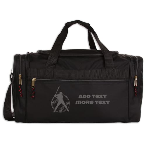 Personalized Sport Deluxe Duffel Bag With Custom Name & Text - Wrestling