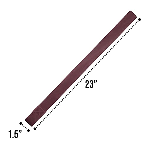 Hide & Drink, Leather Lifting Straps (2 Pieces), Bodybuilding, Sports, Gym, Fitness, Accessories, Handmade - Bourbon Brown (Sangria)