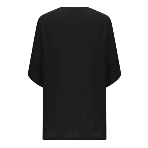 ZCVBOCZ Womens Kimonos for Summer Casual Elbow Sleeve Cardigan Plus Size Open Front Shirts Lightweight Loose Beach Cover Ups