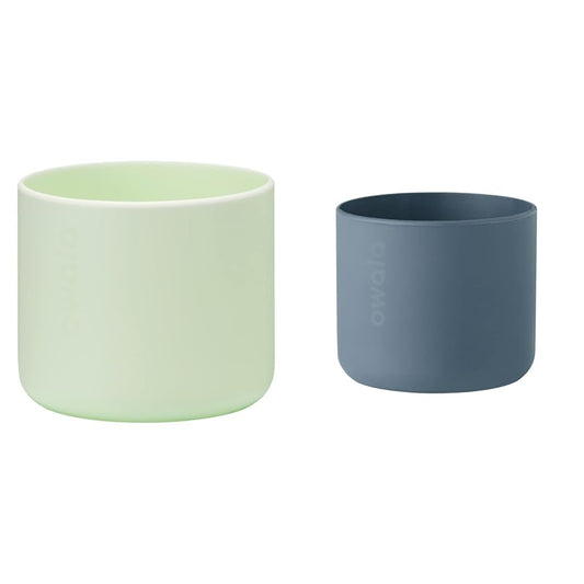 Owala Silicone Protective Sleeves for 24 Oz & 32 Oz FreeSip & Flip Stainless Steel Water Bottles, Mint & Blue