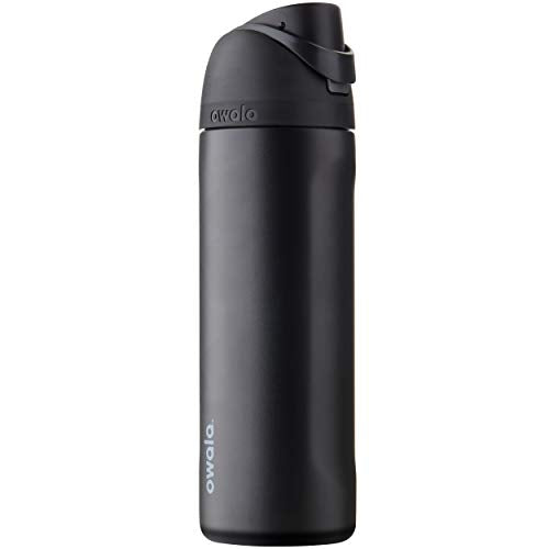 Owala Silicone Water Bottle Boot, Anti-Slip Protective Sleeve for Water Bottle, Protects FreeSip and Flip Stainless Steel Water Bottles, 40 Oz, Black