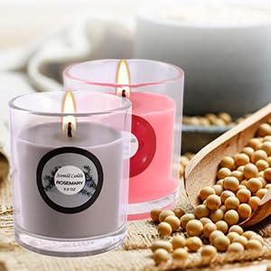 20 Pack Strong Scented Candles Gift Set with 10 Fragrances for Home and Women, Aromatherapy Soy Wax Glass Jar Candle