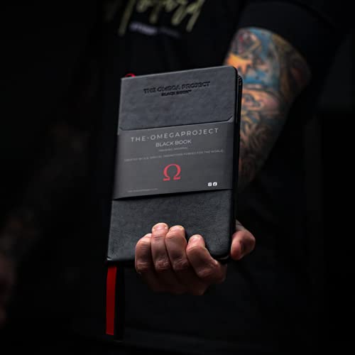 The Omega Project Black Book Training Journal – created by Special Operations Forces - Elite Workout Planner – Leather Fitness Tracker Notebook Logs Exercise, Sleep, Recovery, Nutrition and More