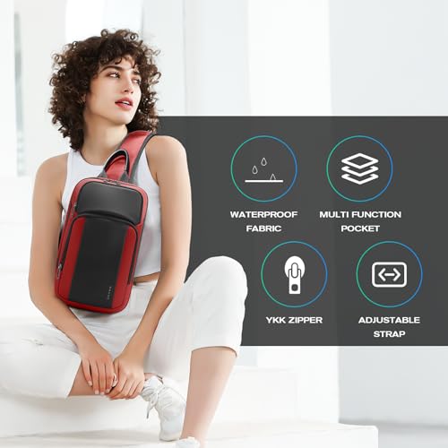 BANGE Sling Bag, Large Men's Cross Body bags, Men's Shoulder Bags for Work, Walking, Travel, Hiking…