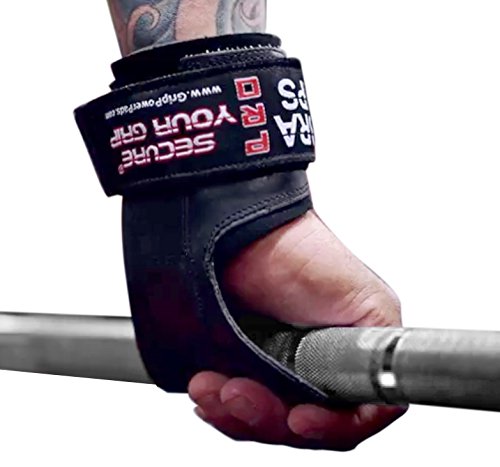 Cobra Grips PRO Weight Lifting Gloves Heavy Duty Straps Alternative Power Lifting Hooks Best For Deadlifts Adjustable Neoprene Padded Wrist Support Bodybuilding (PRO Seamless Amara Leather)