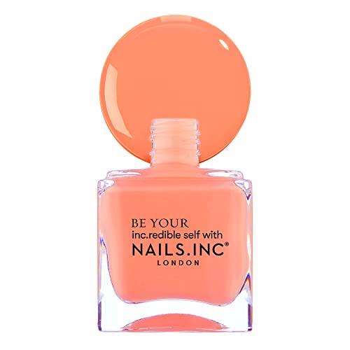 Nails Inc Super Dew Nail Polish Quad, Neon Glow Enhancing Shades, Fast Drying, Long Lasting, Chip Resistant, Air Dry Manicure,Vegan, Cruelty Free, 4 Piece Set