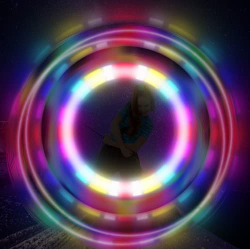 LED POI Balls Fiber Optic Lights USB Rechargeable 20 Vibrant Color Light Modes and Flashing Patterns Soft Spinning Balls Poi LED Optic Fiber Light Poi and More