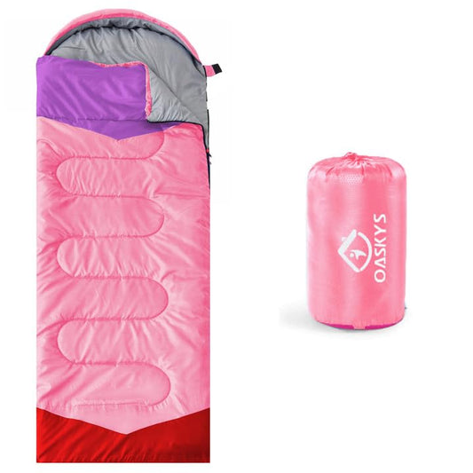 oaskys Camping Sleeping Bag - 3 Season Warm & Cool Weather - Summer Spring Fall Lightweight Waterproof for Adults Kids - Camping Gear Equipment, Traveling, and Outdoors