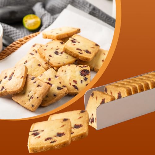 4PCS Cookie Cutter Long Non- Stick, Rectangle Cookie Cutters, Carbon Steel Cookie Mold, U Shape Biscuit Cake Bread Mold for Baking Fondant Baguette Dessert, 9.5"x1.8"x1.6"