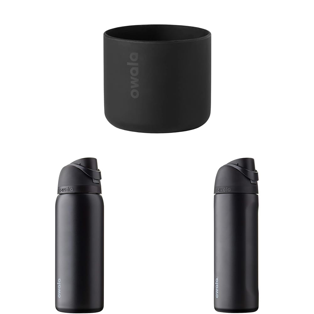 Owala Silicone Water Bottle Boot & FreeSip Insulated Stainless Steel Water Bottle with Straw & FreeSip Insulated Stainless Steel Water Bottle