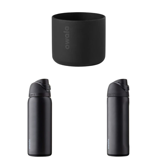 Owala Silicone Water Bottle Boot & FreeSip Insulated Stainless Steel Water Bottle with Straw & FreeSip Insulated Stainless Steel Water Bottle