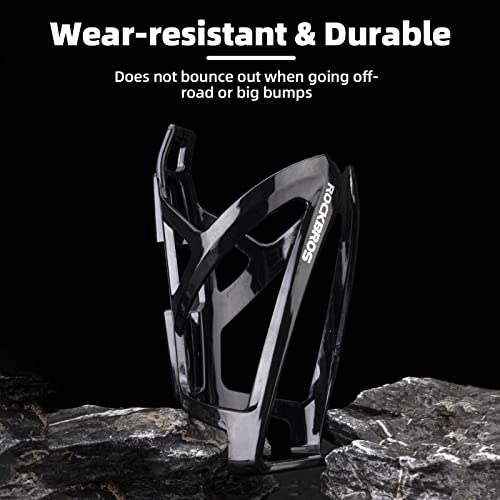 ROCKBROS Bike Water Bottle Holder Ultra-Light Bicycle Bottle Cages with Screws Tool, Universal Bike Cup Holder for Road MTB Mountain Bikes Cycling Accessories（2 Pack）