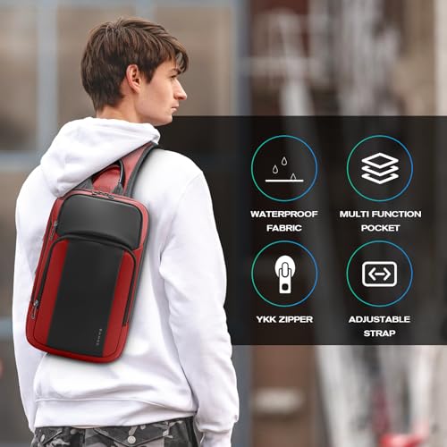 BANGE Sling Bag, Large Men's Cross Body bags, Men's Shoulder Bags for Work, Walking, Travel, Hiking…