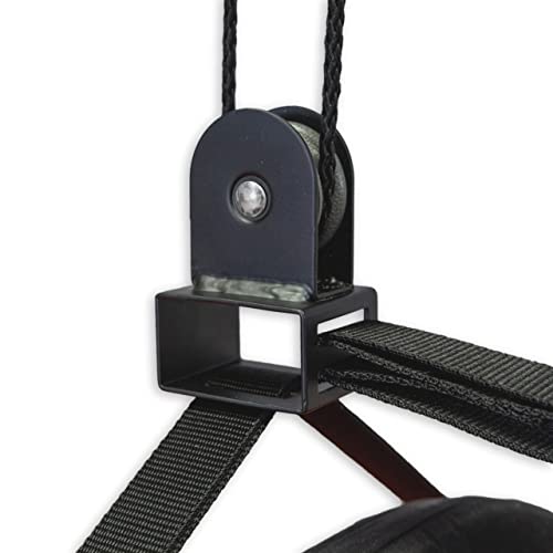 StoreYourBoard Cargo Box Ceiling Storage Hoist, Heavy Duty Holds 150 lbs, Rooftop Carrier Garage Pulley System, Fits 8-10 ft Tall Garage Ceilings