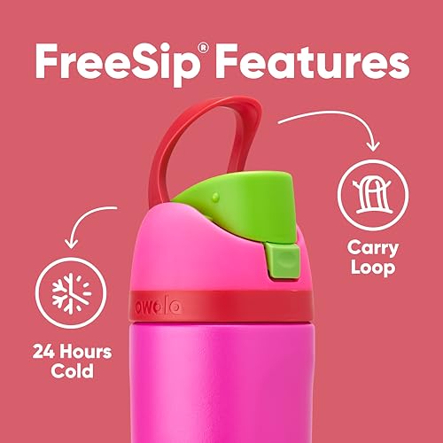 Owala FreeSip Insulated Stainless Steel Water Bottle with Straw, BPA-Free Sports Water Bottle, Great for Travel, 40 Oz, Camo Cool