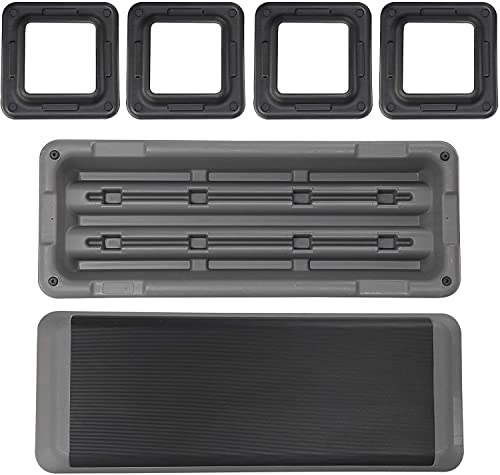 JupiterForce 43" Adjustable Workout Exercise Step Platform, Aerobic Steppers for Exercise with 4 Removable Risers for Home Gym Strength Training