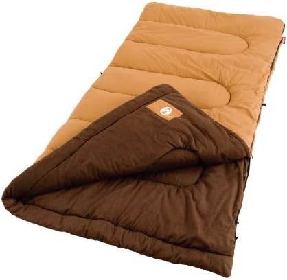 Coleman Dunnock Cold Weather Sleeping Bag, 20F Adult Camping Sleeping Bag, Comfortable & Warm for Camping & Outdoor Use, Fits Adults Up to 6ft 4in Tall