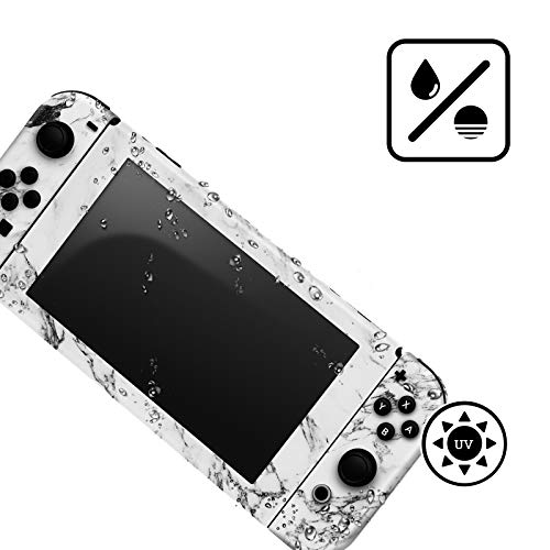 Head Case Designs Officially Licensed NHL Marble Dallas Stars Vinyl Sticker Gaming Skin Decal Cover Compatible with Nintendo Switch Console & Dock & Joy-Con Controller Bundle