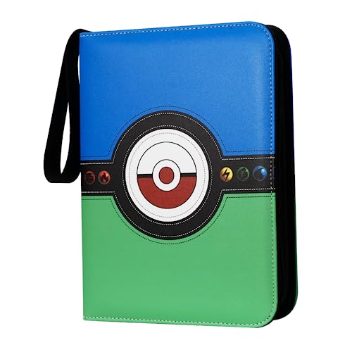 Collectible Trading Card Albums,Collectible Trading Card Protective Sleeves,Card Binder 4-Pocket,400 Pockets Card Case Holder for TCG, Sports Card.