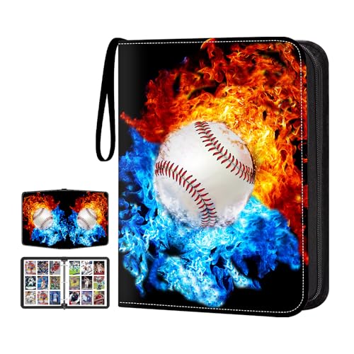 TsuiWah Football Card Binder with Sleeves, 9-Pocket Trading Card Holder Card Collectors Album Hold Up to 900 Cards, Card Folder Fit for Football Baseball Basketball Cards Sport Trading Cards, TCG, MCG