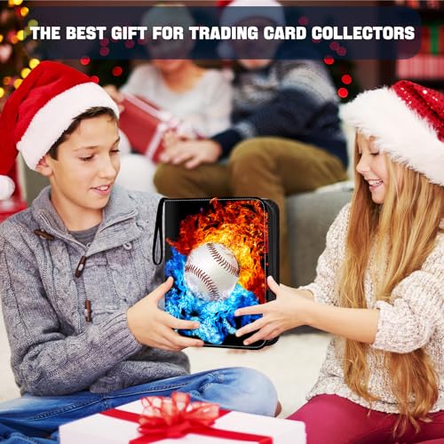 TsuiWah Football Card Binder with Sleeves, 9-Pocket Trading Card Holder Card Collectors Album Hold Up to 900 Cards, Card Folder Fit for Football Baseball Basketball Cards Sport Trading Cards, TCG, MCG