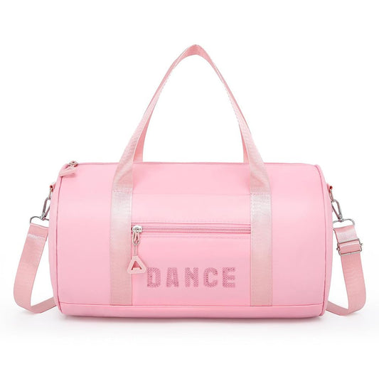HYOOG Dance bags for kids Lightweight Cute Ballet Dance Bag Gym Travel Duffle Bag for Girls Tutu Dress Bag 3-6 Year Olds (Pink-sequins)
