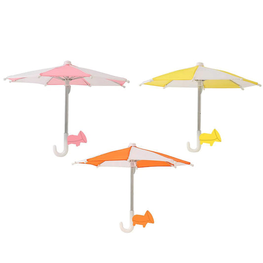 UV Protection Phone Umbrella for Sun, Cell Phone Umbrella Sun Shade, Universal Adjustable Phone Umbrella Suction Cup Stand, Phone Umbrella for Sun (D)