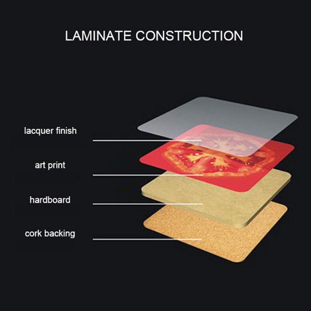 YaYiYo Cork Pot Plate Coaster, 2PCS Restaurant Table Mat Family Party Favors Kitchen Supplies Landscape Painting Decor - 40 x 30 cm (15.7 X 11.8 Inch)