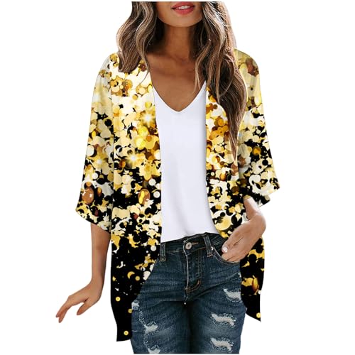 Kimonos for Women Plus Size,Womens 2024 Summer Floral Printed Cardigan Long Sleeve Kimono Loose Cover up Casual Blouse Tops Cruise Outfits Your Orders