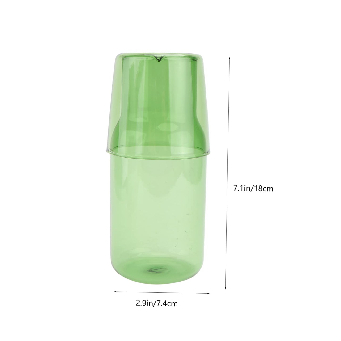 FELTECHELECTR Borosilicate Glass Cup and Water Bottle Set Water Cup Bottle Kitchenware Hotel Supplies for Thanksgiving Parties