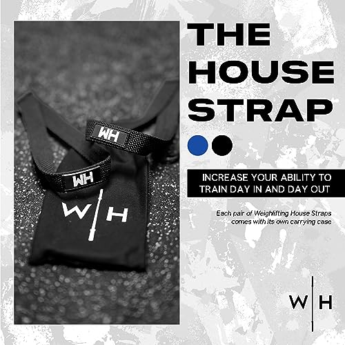 Weightlifting House Lifting Wrist Straps - Hand Wraps for Olympic Lifting, Snatch, Pulls, and Deadlift Straps - Grip Strength Trainer, Weight lifting, Wrist Wraps, Exercise Bands