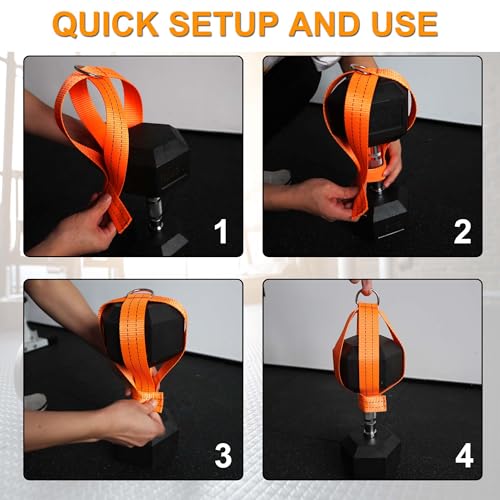 J Bryant Dumbbell Loading Strap for Dip Belt Weight Plate Loading Strap Heavy Duty Weight Belt Accessories