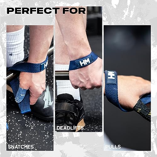 Weightlifting House Lifting Wrist Straps - Hand Wraps for Olympic Lifting, Snatch, Pulls, and Deadlift Straps - Grip Strength Trainer, Weight lifting, Wrist Wraps, Exercise Bands