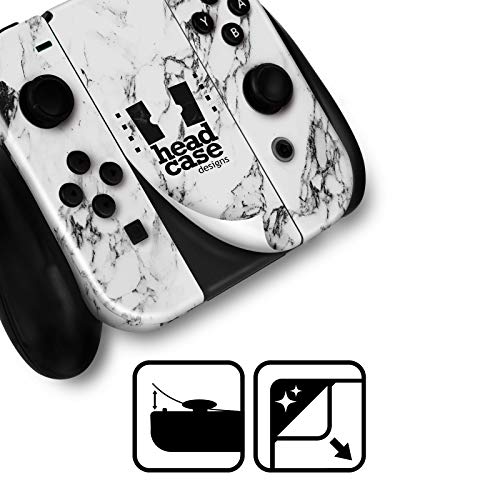 Head Case Designs Officially Licensed NHL Marble Dallas Stars Vinyl Sticker Gaming Skin Decal Cover Compatible with Nintendo Switch Console & Dock & Joy-Con Controller Bundle