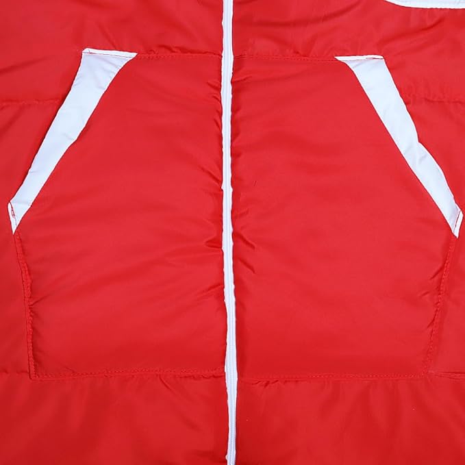 Thermotuff Wearable Sleeping Bag with Dual Hoodie, Zippered Arm Holes, Pockets & Adjustable Drawstring - Ideal for Camping, Cold Weather Hiking, and Stadium Sak Blanket