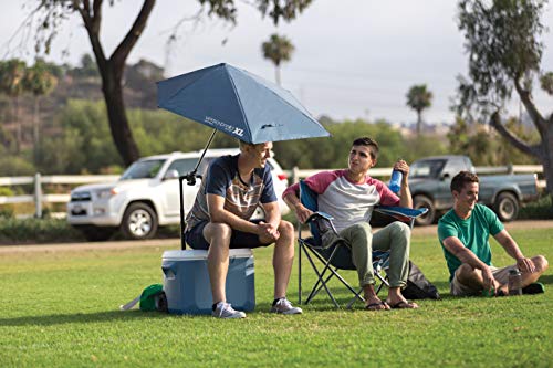 Sport-Brella Versa-Brella XL SPF 50+ Adjustable Umbrella with Universal Clamp, Aqua 40x42 inches
