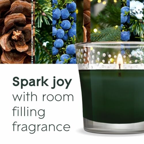 Holiday Christmas Scented Candles, 6 Assorted Seasonal Air Freshener Candle Jars, Fall Night, Pine Wonderland, Pumpkin Latte Scents, 3.4 Oz Each