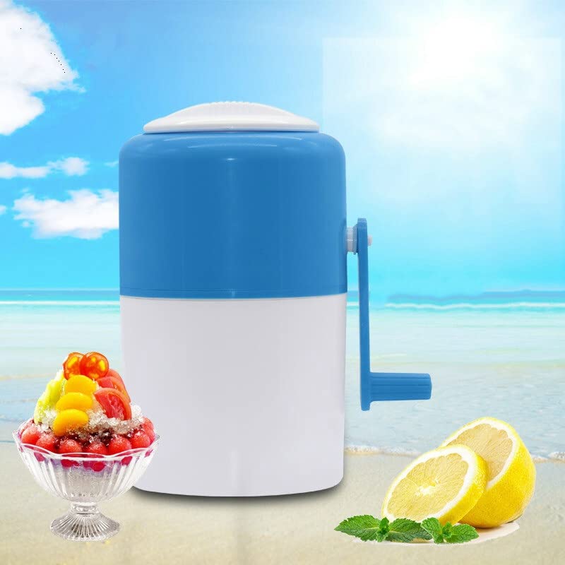 Manual Ice Crusher Shaver Hand Crank Mini Ice Shaving Machine DIY Ice Cream Grinding Shredding Snow Cone Smasher Grinder