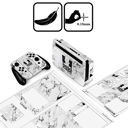 Head Case Designs Officially Licensed NHL Marble Dallas Stars Vinyl Sticker Gaming Skin Decal Cover Compatible with Nintendo Switch Console & Dock & Joy-Con Controller Bundle