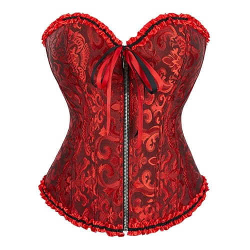 Prime of Day Deals July 16-17, Corset Tops for Women, Women's Sexy Strapless Floral Embroidery Gothic Corset Tops