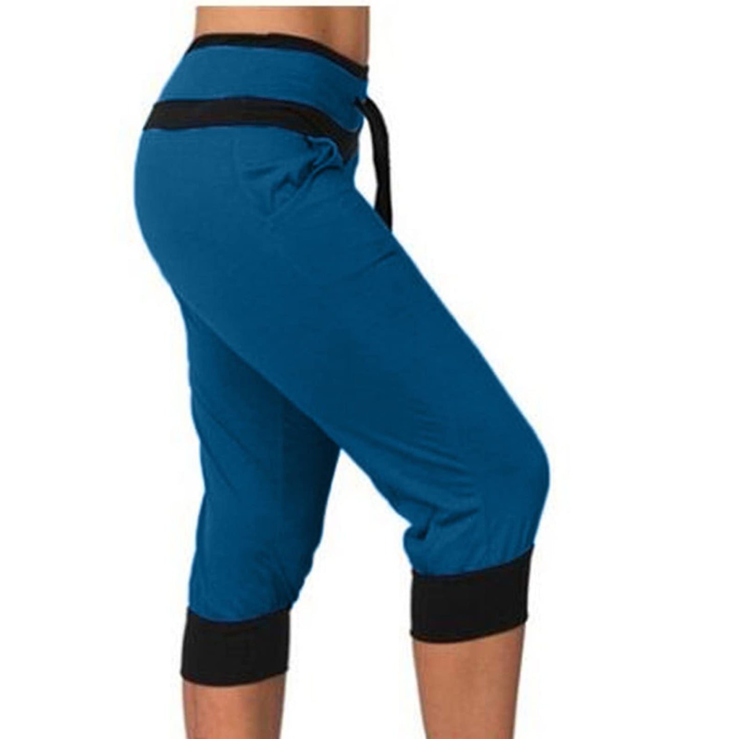 APIVOE Capri Sweatpants for Women Casual Lightweight Capri Joggers Plus Size Drawstring Capri Pants Summer Workout Capris