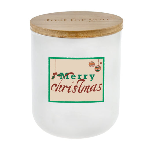 Lihome Christmas Candles - Christmas Gifts for Women Men, Candles for Home Scented, Handmade Ceramic Jar 11.5oz Natural Soy Wax(Christmas Vanilla Coconut)