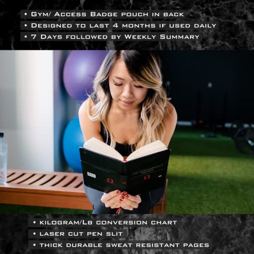 The Omega Project Black Book Training Journal – created by Special Operations Forces - Elite Workout Planner – Leather Fitness Tracker Notebook Logs Exercise, Sleep, Recovery, Nutrition and More