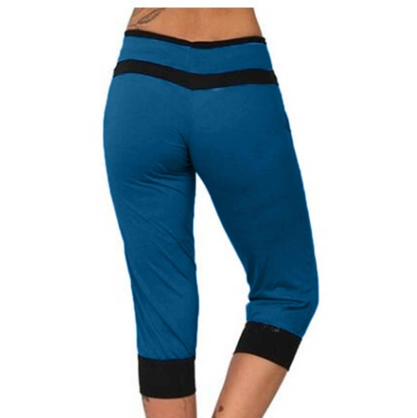 APIVOE Capri Sweatpants for Women Casual Lightweight Capri Joggers Plus Size Drawstring Capri Pants Summer Workout Capris
