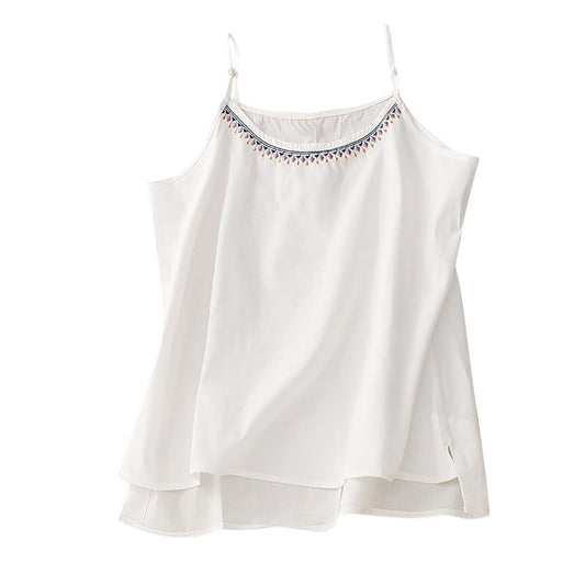 CWCWFHZH Womens Cotton Linen Tank Tops Spaghetti Strap V Neck Loose Fit Blouse Summer Casual Flowy Sleeveless Camisole Shirts