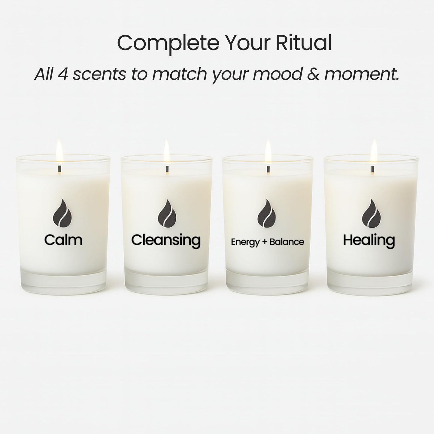 Stress Relief Candles | Lavender, Basil & Jasmine | Calming Candle | Non Toxic Candle | Highly Scented & Long Lasting | Aromatherapy Candle | Scented Candles | Gifts for Women and Men