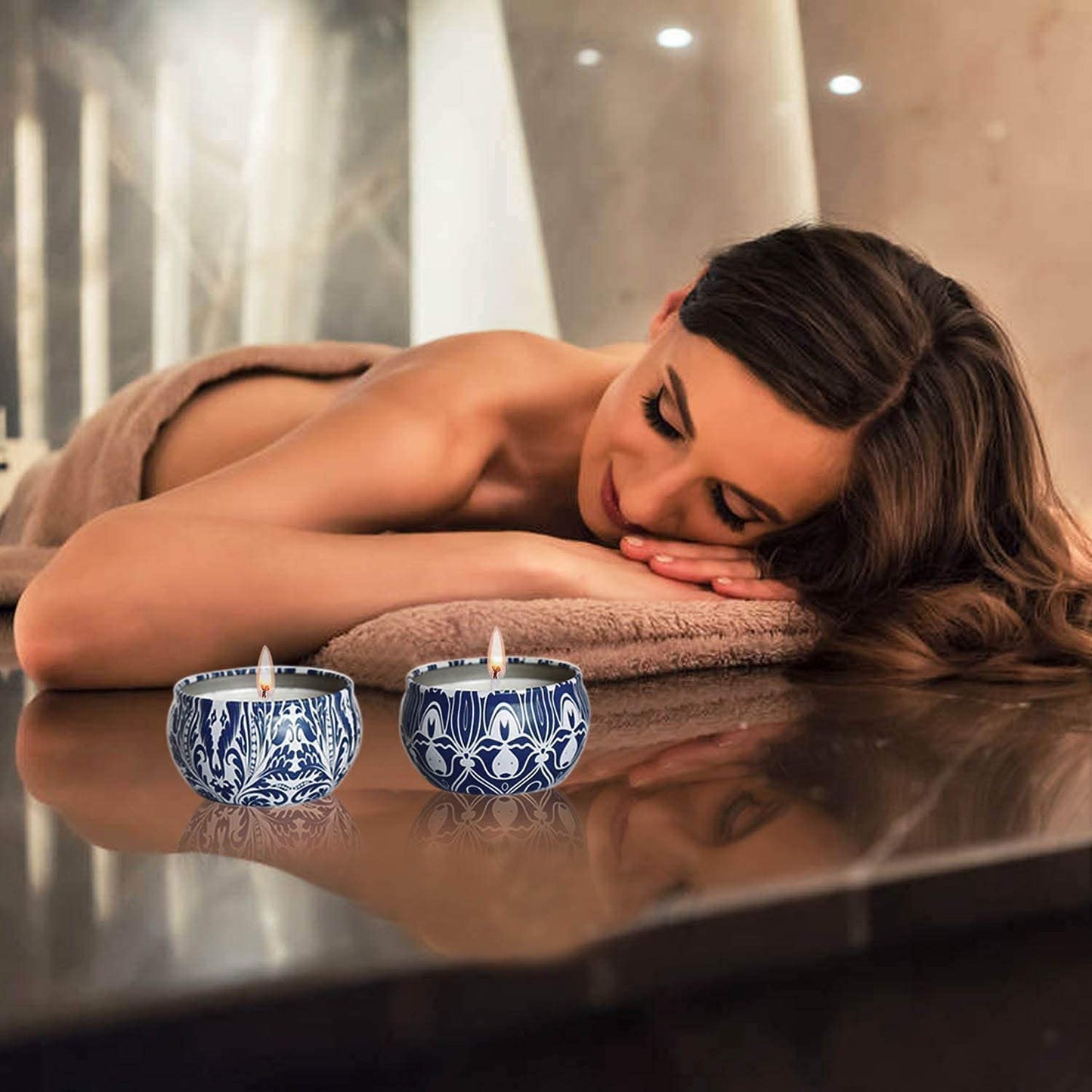 YOROXRG Scented Candles Gifts Set 16 Pack Soy Wax Travel Tin Jar Candles for Home 2.5 OZ for Mom for Christmas, Birthday, Thanksgiving, Mother's Day