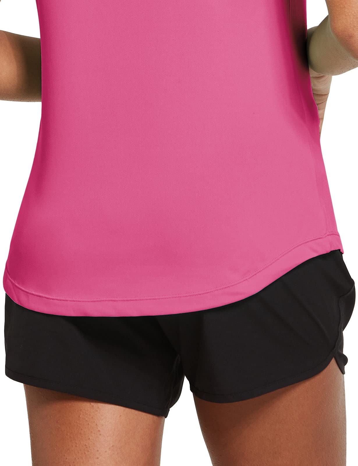 BALEAF Women's Workout Tank Tops Sleeveless Exercise Tennis Running Shirts Activewear Fitness Gym Tops Pink XS